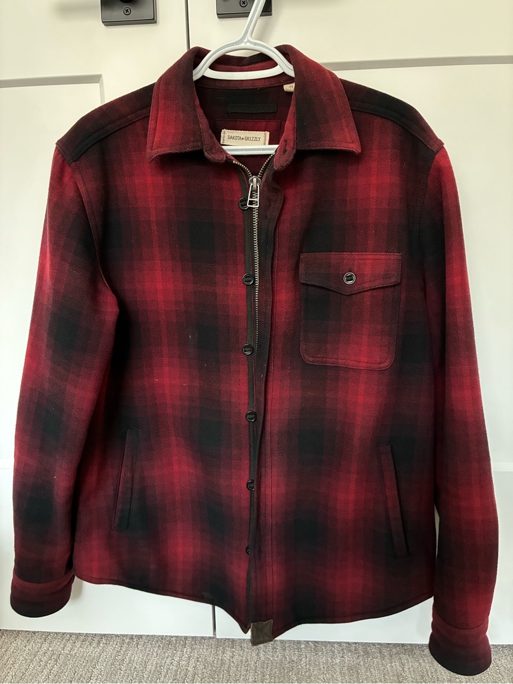 Plaid Shacket - Red/Black - Dakota Grizzly Brand